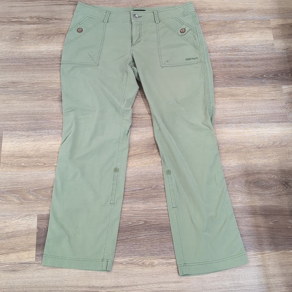 Marmot Green Hiking Pants Size:14